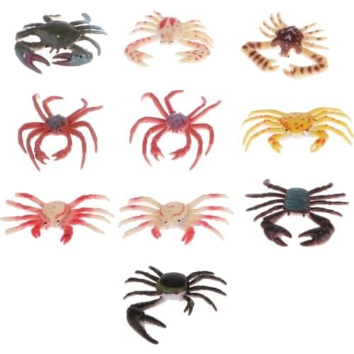 Simulation Animals Crab Model Ocean Beach Life Party Bag Fillers Kids Toys Gift