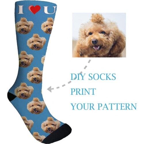 3D Diy Printed Personalized Custom Socks Women Socks Custom Personalized Knee Socks Custom Christmas birthday Gifts Mens Socks