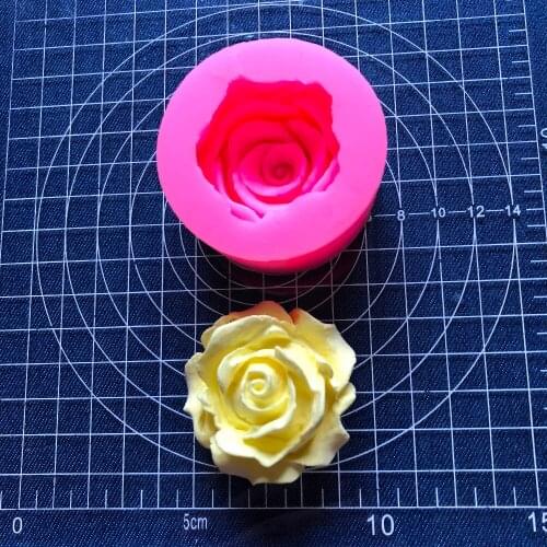 Cake Tools 1 pc 4cm rose flower silicone mold Decorating Gumpaste fondant tool mould