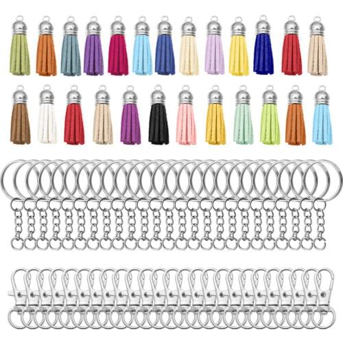 Korean Velvet Tassel Key Chain Pendant DIY Handmade Point Material Set