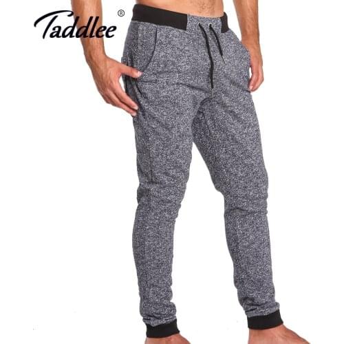 Taddlee Brand Legging Full Length Long Pants Sweetpants Jogger Mens Ankle Trousers Skinny Bottoms Active Cotton