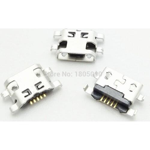 10pcs Micro USB reverse heavy plate 1.2 Charging Port Connector for Lenovo A708t S890 / for Alcatel 7040N for HuaWei G7 G7-TL00