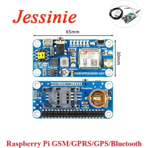Raspberry Pi GSM/GPRS/GPS/BLE SIM868 Development Module Expansion Board Compatible with for Arduino Raspberry Pi 4B Zero