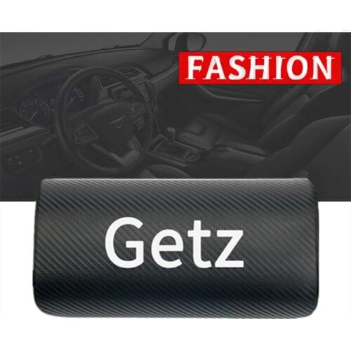 1pcs car neck pillows both side pu leather single headrest case for Hyundai Getz Solaris Tucson CRETA Santa fe