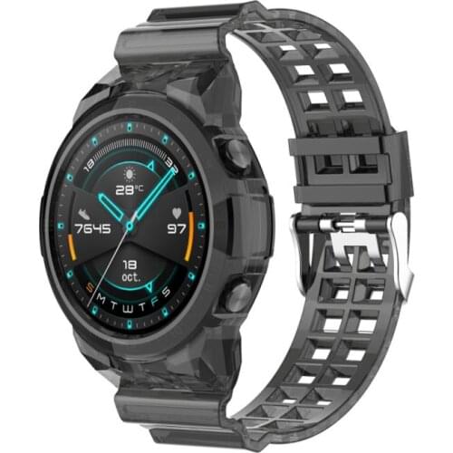 Watch Band 22mm Genuine Transparent Strap For Huawei GT 2 GT2 Watch Strap Replacements Strap 46mm Watch Mens woman Strap