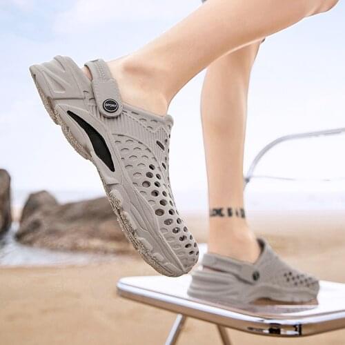 Garden Fashion Sandals Men 2021 Summer Flat Sandals Walking Shoes on The Beach Essential Sports Slippers for Mens Home Kitchen
