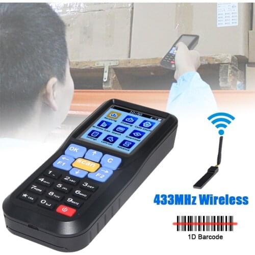 NETUM PDA Wireless Barcode Scanner Inventory Terminal Device Portable 1D Laser Scanner Barcode Data Collector POS Terminal