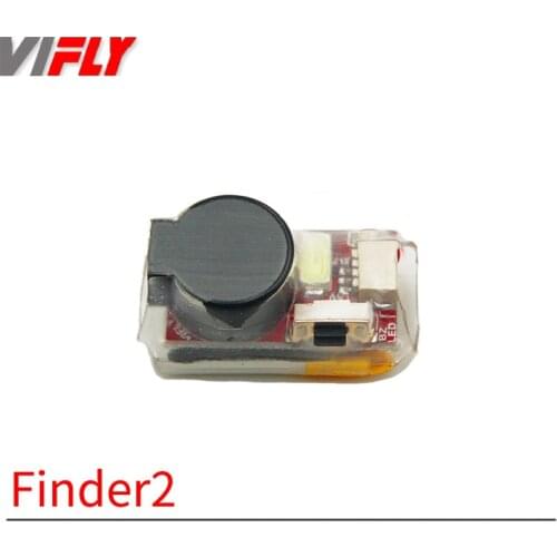 VIFLY Finder 2 Super Loud 5V Buzzer Tracker Over 100dB Built-in Battery LED Self-Power for FPV Racing Micro Long Range LR4 Drone