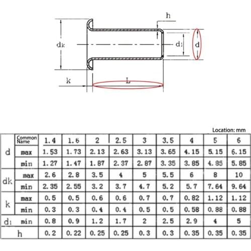 Tubular Rivets M0.9 M1.3 M1.5 M1.7 Mix Circuit Board PCB Nails Copper Hollow Riv B0KB