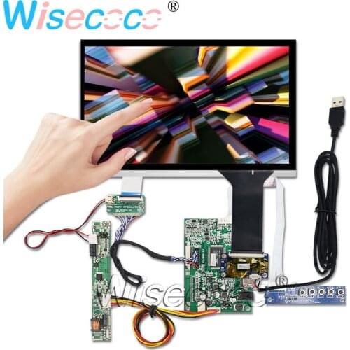 Wisecoco 10.1 Inch 1280×720 TFT LCD Display + Capacitive Touch Screen 40pin with LCDS VGA CCFL INVERTER Driver Board