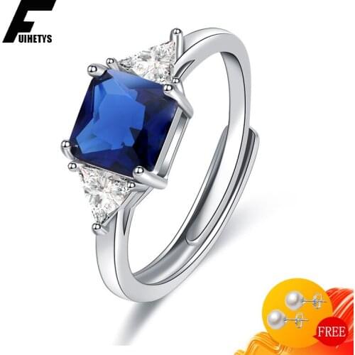 Women Ring Accessories 925 Silver Jewelry with Zircon Gemstone Ornament for Wedding Promise Party Open Finger Rings Wholesale