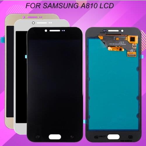 Catteny 1Pcs OLED For Samsung Galaxy A810 Lcd A8 2016 Display Touch Panel Screen Digitizer Assembly Free Shipping With Tools