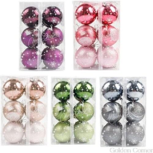 12 Pcs Shining Christmas Ball Small Shatterproof Christmas Tree Hanging Decorations for Christmas Tree Ornaments Au10 20