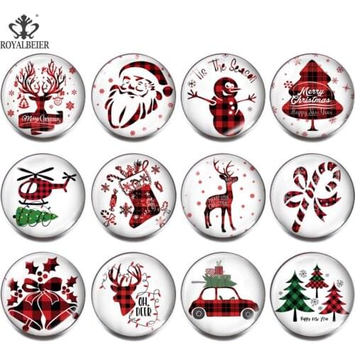 12pcs/lot Wholesale Snap Jewelry 18mm Snap Buttons Mixed Chirstmas Snaps Buttons for Snap Bracelet Bangle Gifts Drop shipping