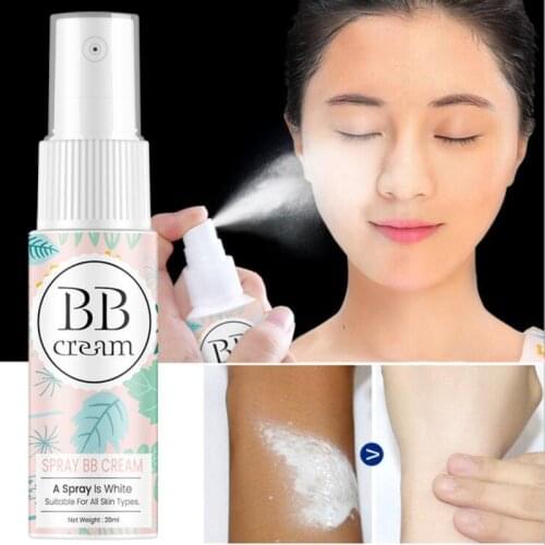 20ml Whitening BB Spray Cream Concealer Portable Moisturizing Liquid Foundation Brighten Skin Tone Makeup Tool Korean Cosmetics