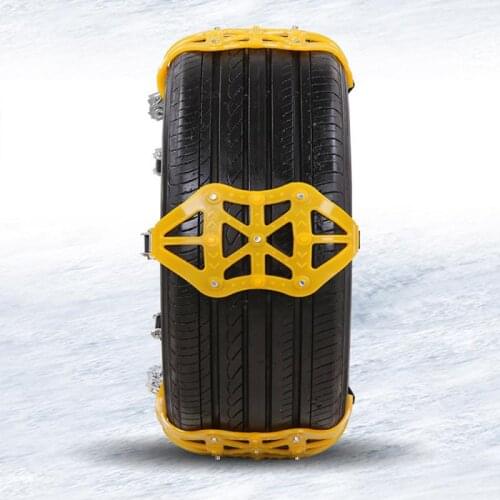 4pcs/set Anti-skid Chains Thickened Tendon Car Snow Chains For Ice/Snow/Mud Road Safe Chains Car Accessries