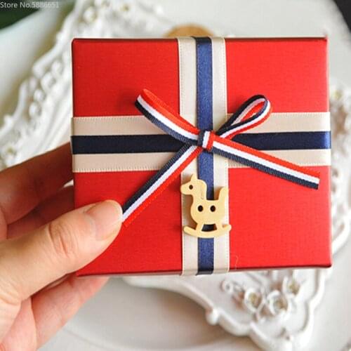 50pcs Wholesale Wedding Baby Shower Birthday Guests Event Party Candy Gift Favor Cake Custom Packaging Box with Logo