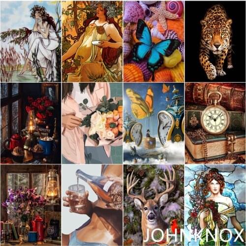 Diamond Painting Women Animal Art 5D Diy Diamond Embroidery Full Round& Square Drill Diamond Mosaic Cross Stitch Home Decor