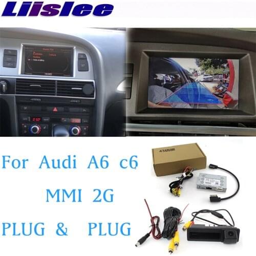 Car Reversing Camera Interface Backup Original Monitor AdapterFor Audi A6 C6 1999~2009 MMI2G Front View 360 AROUND