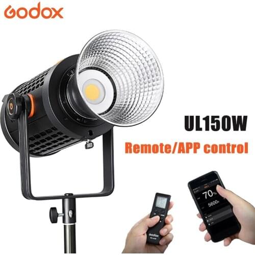Godox UL150 Photography Light 150W 5600K Super Silent LED Light Bowens Mount Studio LED Video Light Support Remote/App Control