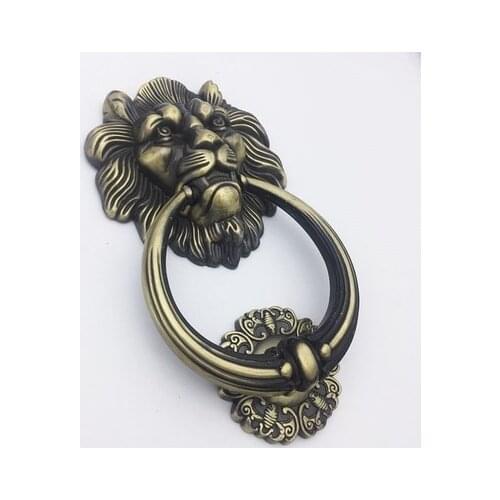 20cm *11.5cm large antique lion door kicker lionhead porter lions Home Decoration murphy bed