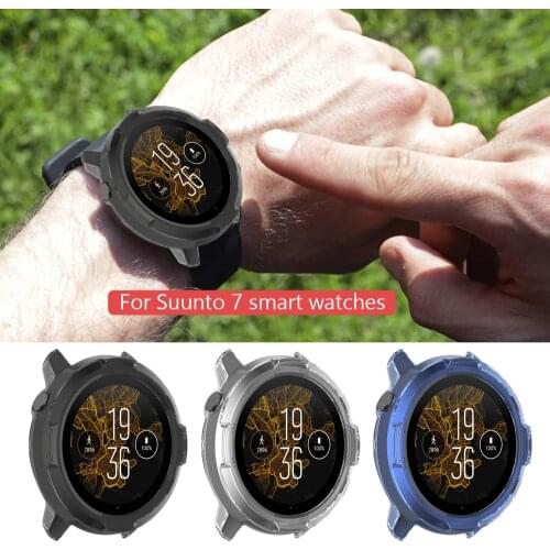 Case For SUUNTO 7 Watch Cover Tpu Screen Protector Case Smart Watch Accessories Electroplated Plated Protective scratch proof
