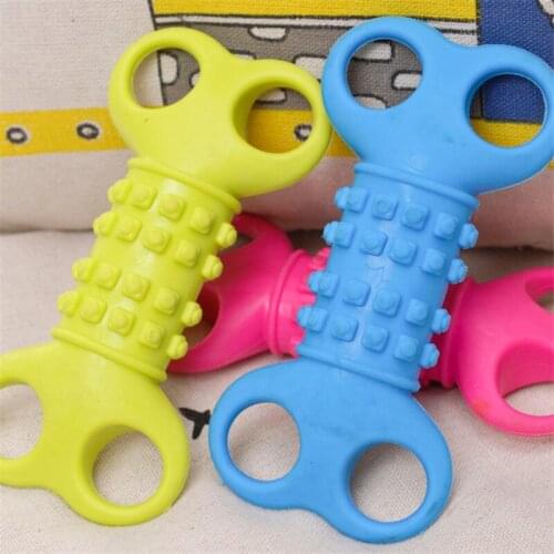 Colorful Pet Dog Toys Puppy Teeth Clean Gums Bone Chew Training Toys Pet Dog Toys Dog Teeth Care Interactive Toy