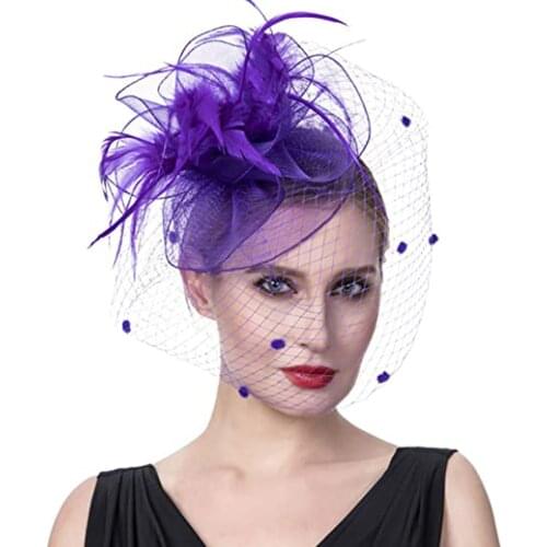Fashion New Hot 1 Pc Womens Flower Cocktail Vintage Mesh Net Fascinator Headband Hair Clip Tea Party Wedding High Quality #W3