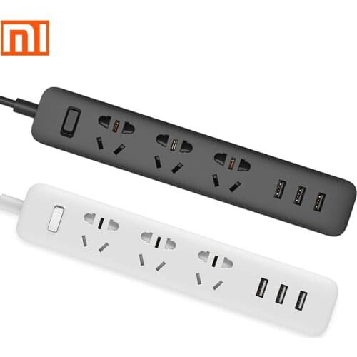 Original Xiaomi Power Strip mi Smart Home Electronics Charging 3 USB 2.0 Interface Extension Socket Plug/EU UK US AU Adapter