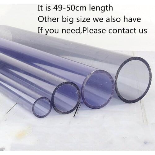 2pcs Length 50cm Outer Diameter 16~110mm Transparent Pipe Agriculture Aquarium Fish Tank Tube Garden Irrigation Watering Fitting