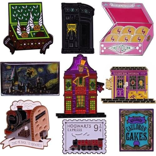 PF984 Magic world Enamel Pins Collection Lapel Pin Badge Brooches Jewelry For Backpack Decoration Friends Kids Gift Accessories