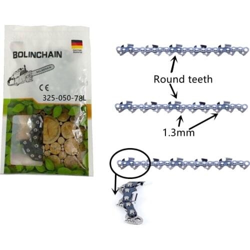 H78 0.325" 0.050"(1.3mm) 78DL semi chisel chainsaw chain 20" fit DOLMAR,ECHO,HOMELITE,HUSQVARNA,JOHN DEERE,MAKITA ETC
