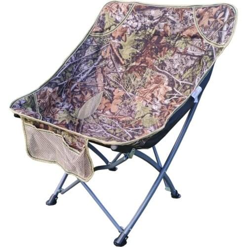 Folding chair outdoor portable fishing chair stool leisure backrest recliner beach moon chair camping table and chair bench