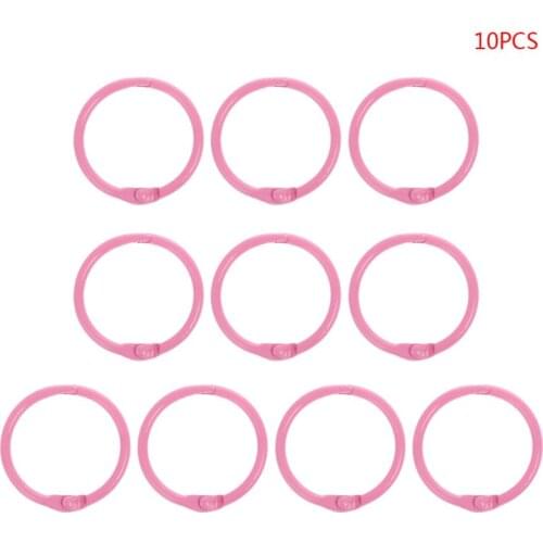 YYDS 10pcs Metal Loose Leaf Binder Ring Book Hoops DIY Albums School Office Supplies Craft