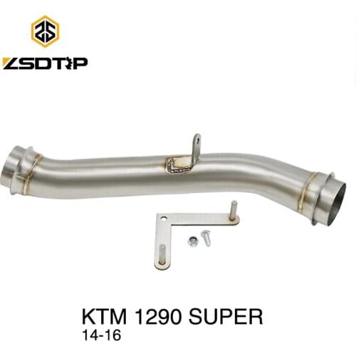 ZSDTRP For KTM 1290 Super Duke R 2014 2015 2016 Escape Catalyst Delete Decat Pipe Motorcycle Exhaust Muffler Link Pipe