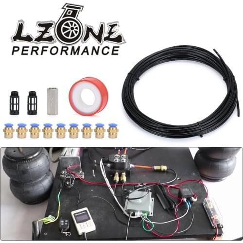 1/4" 20M Air Line Nylon Brake Hose Air Tube Push-in Connector Air Fittings PTFE Tape Check Valve Muffler Air Ride Suspension