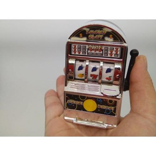 1Pcs Lucky Jackpot Mini Fruit Slot Machine Fun Birthday Gift Kids Educational Toy Entertainment Coin Operated Games