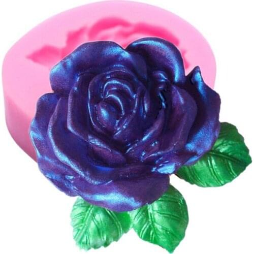 1PCS Rose/peony Flowers Shape Food Grade Silicone Chocolate, Jelly, Ice, Soap Molds Fondant Cake Decorating Bakeware G019