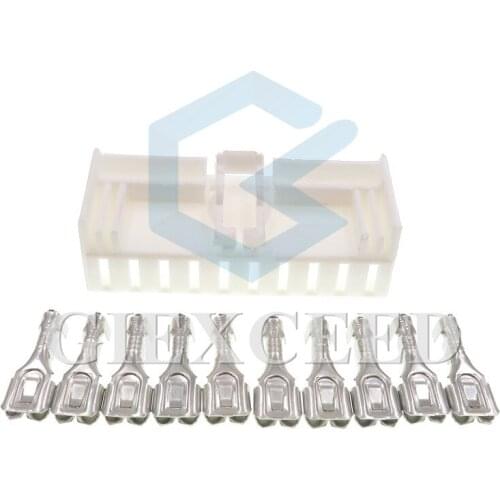 2 Sets 10 Pin Automotive Plug Car Wiring Harness Female Socket With Terminals