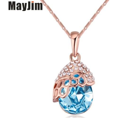2018 Crystal Necklaces & Pendants Plated Alloy plating Jewellery & Jewerly Beautiful skirt Necklace Women Fashion Jewelry Bijoux
