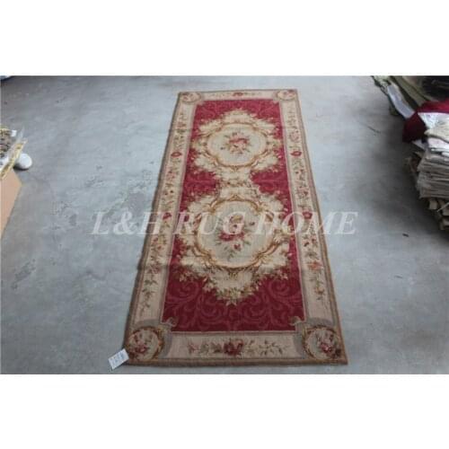 Free shipping 2.5'x6' needlepoint rugs stunning runners hand knotted rugs, handmade woolen runners for hallway