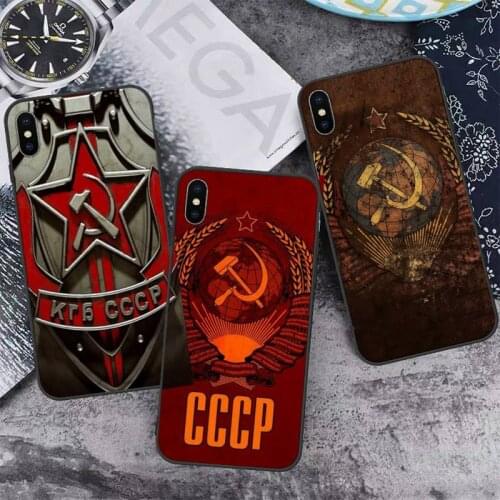 Soviet Union USSR Flag Phone Case for iPhone 11 12 pro XS MAX 8 7 6 6S Plus X 5S SE 2020 XR mini