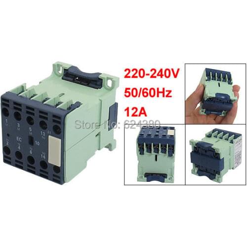 CJX2-1210E 220V / 240V Coil 12A Motor Starter Control AC Contactor 1 NO Normally Open Three Phase 3P 3 Pole Discount