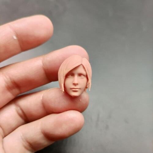 Blank 1/12 Scale Ada Wong Head Sculpt Unpainted Fit 6" ML Figure