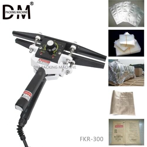 FKR-300 Direct-heat Pliers sealing machine handheld electric composite Aluminum foil kraft paper packing sealer packer