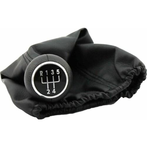 5 Speed Car Gear Shift Knob With Boot black Line For VW Golf Jetta 3 MK3 Vento 1991 1992 1993 1994 1995 1996 1997 1998
