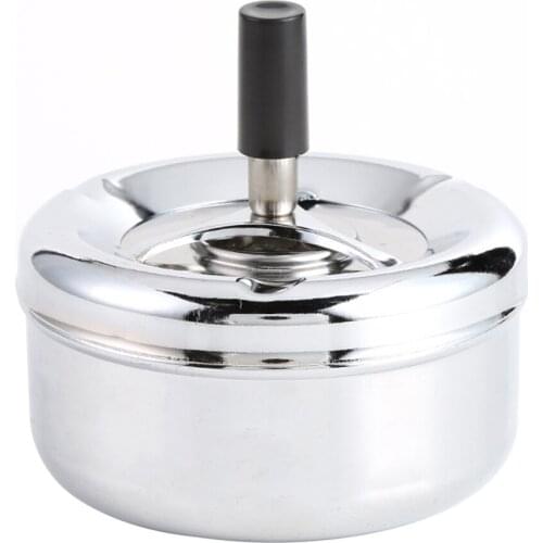 Creative Large With Lid Home Personalized Office Living Room Metal Ashtray