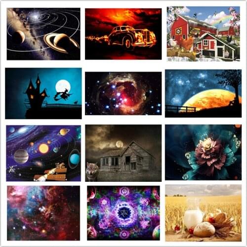 LIPHISFUN Full Square/Round Drill 5D DIY Diamond Painting "Space planet" 3D Embroidery Cross Stitch Rhinestone Home Decor Villa