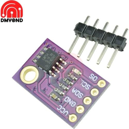 LM75A High-speed 2.8V-5.5V Temperature Sensor I2C IIC Interface Development Board Module Programmable Temperature Threshold