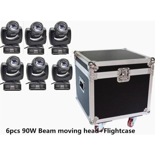 90W RGBW 4 in 1 Mini beam Moving Head LED Light Floodlight, 4pcs